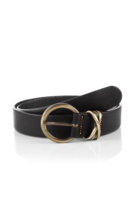 Belt in fine calfskin leather 'Eleese'