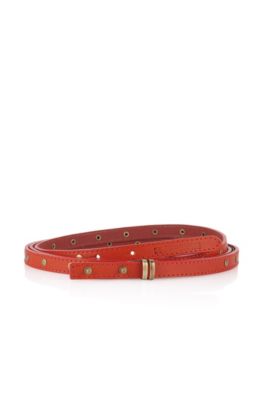 Leather belt with stud details 'Emelyn'