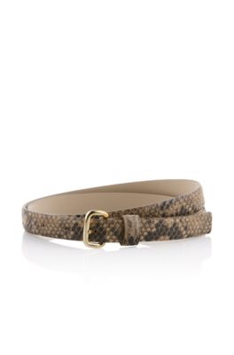 Belt with a rectangular belt buckle 'Coly-P'