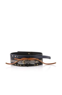Belt in genuine calfskin leather 'Estel'
