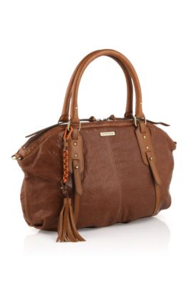 Lamb and calfskin leather bag 'Vivjane'