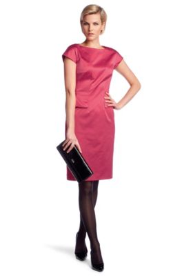 Robe de soir&eacute;e &agrave; manches courtes, Dinaro, Rose