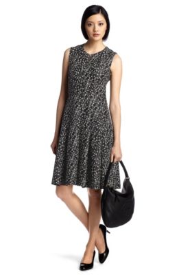 Kleid &acute;Duminesa` aus Seide mit Baumwollfutter, Gemustert