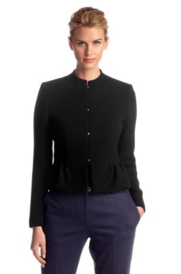 Short blazer with gathering at the hem 'Jeisa'
