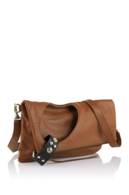 Calfskin leather clutch bag 'Sery'