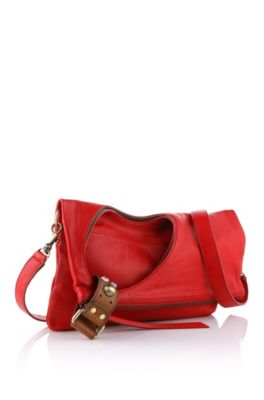 Calfskin leather clutch bag 'Sery'