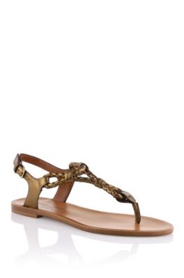 Gladiator sandal in calfskin leather 'Tristyn-L'