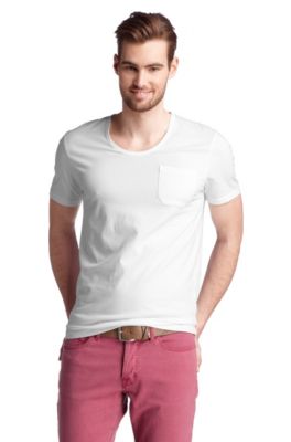 T-shirt with patch breast pocket 'Taxes'