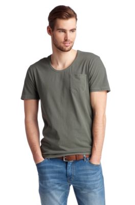 T-Shirt &acute;Taxes` mit aufgesetzter Brusttasche