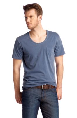 T-Shirt &acute;Taxes` mit aufgesetzter Brusttasche