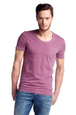 T-shirt with patch breast pocket 'Taxes'