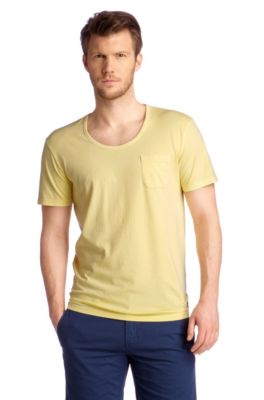 T-shirt with patch breast pocket 'Taxes'