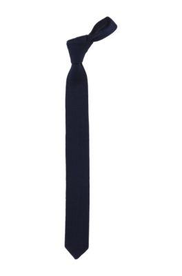 Krawatte &acute;Tie 5 cm knitted` aus reiner Baumwolle
