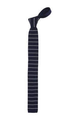 Krawatte &acute;Tie 5 cm knitted` aus Baumwollstrick