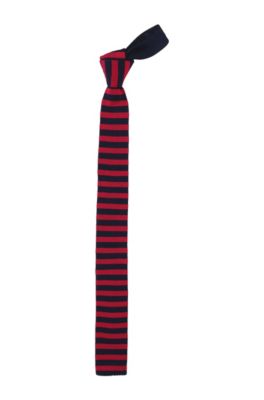 Krawatte &acute;Tie 5 cm knitted` aus Baumwollstrick