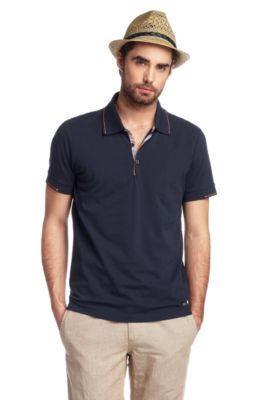 Piqu&eacute;-Poloshirt &acute;Pejo 1` mit Ziern&auml;hten