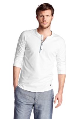 Long sleeve top with a button placket 'Trimms'