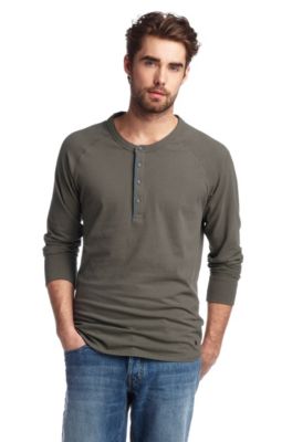 Longsleeve &acute;Trimms` mit Knopfleiste