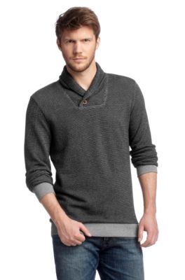 Knitted sweater with shawl collar 'Willage'