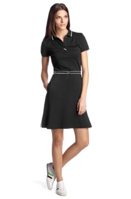 Dress in stretchy piqu&eacute; fabric 'Phylia'