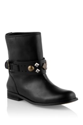 Ankle boot in pure cowhide leather 'Sidre'