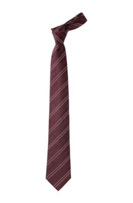 Tie with woven stripe pattern 'Tie CM 8'