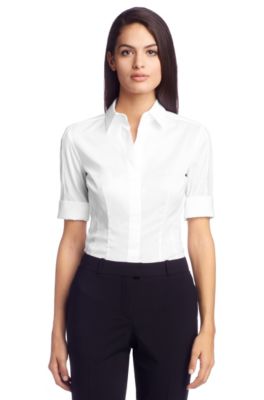 Zip detail blouse 'Bashini 1'