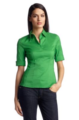 Zip detail blouse 'Bashini 1'