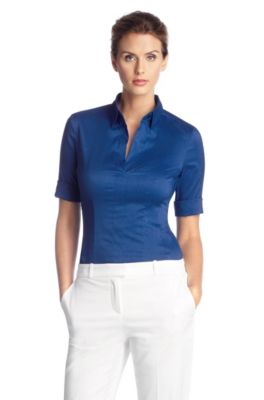 Zip detail blouse 'Bashini 1'