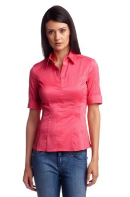Zip detail blouse 'Bashini 1'