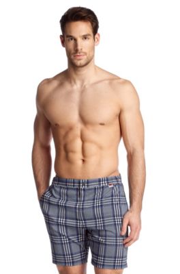 Swim shorts + checked pattern 'Crocodile shark'
