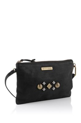 Clutch bag in soft calfskin leather 'Sabeen'