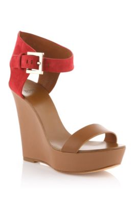 Platform sandal with a wedge heel 'Samoha'