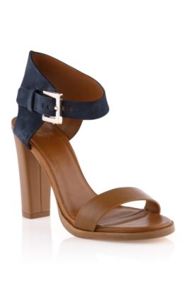 Leather mix sandal 'Skelli'