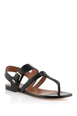 Slip slop in genuine leather 'Marily'
