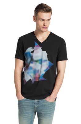V-neck T-shirt 'Dind'