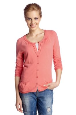 Knit jacket with patterned buttons 'Inaria'