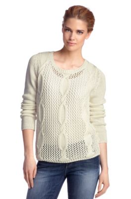 Knit sweater with a round neckline 'Walice'
