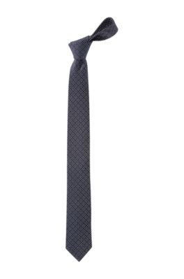 Krawatte &acute;TIE 6 CM` mit eingewebtem Rauten-Dessi