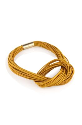 Leather necklace 'JW410'