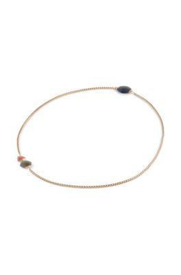 Brass and Plexiglas necklace 'JW400'