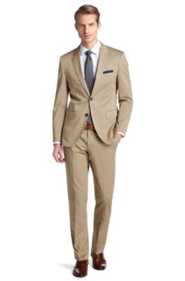 Anzug &acute;The James4/Sharp6` aus Baumwolle, Beige