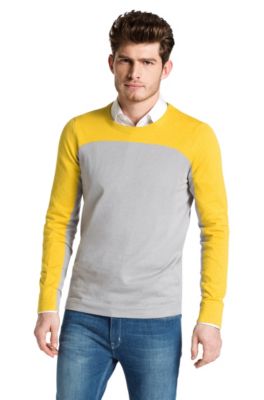 Feinstrick-Pullover &acute;Svan` aus Baumwoll-Mix