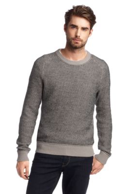 Strickpullover &acute;Kicker` mit Gernstenkorn-Muster
