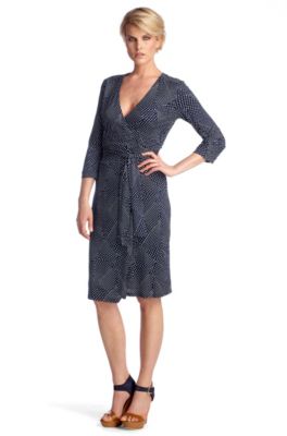 Wrap-over dress in pure modal 'E4730'