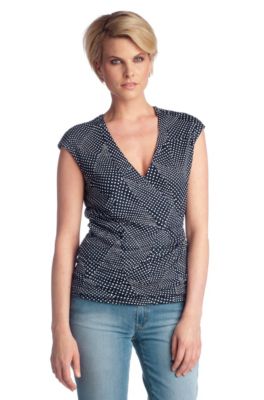 V-neck top &acute;E4729`