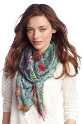 Silk blend scarf 'Necaro'
