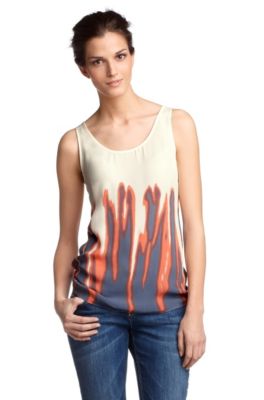 Sleeveless silk blend blouse 'Etope'