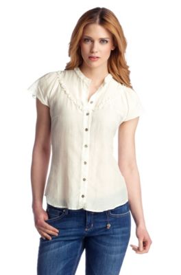 Wing sleeve blouse 'Canariee'