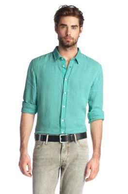 Slim fit vrijetijdsoverhemd &acute;Cliff` m. kentkraag